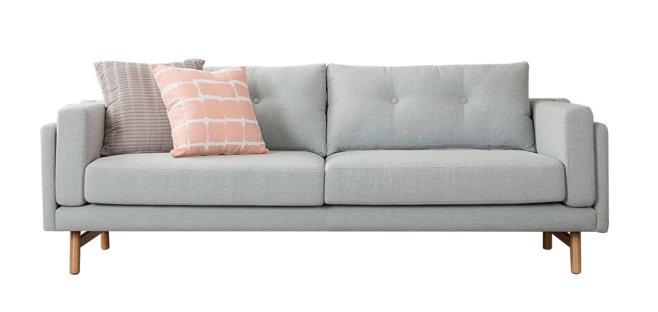 北歐-灰色沙發與化妝品的完美融合 打造簡約自然的家居美學